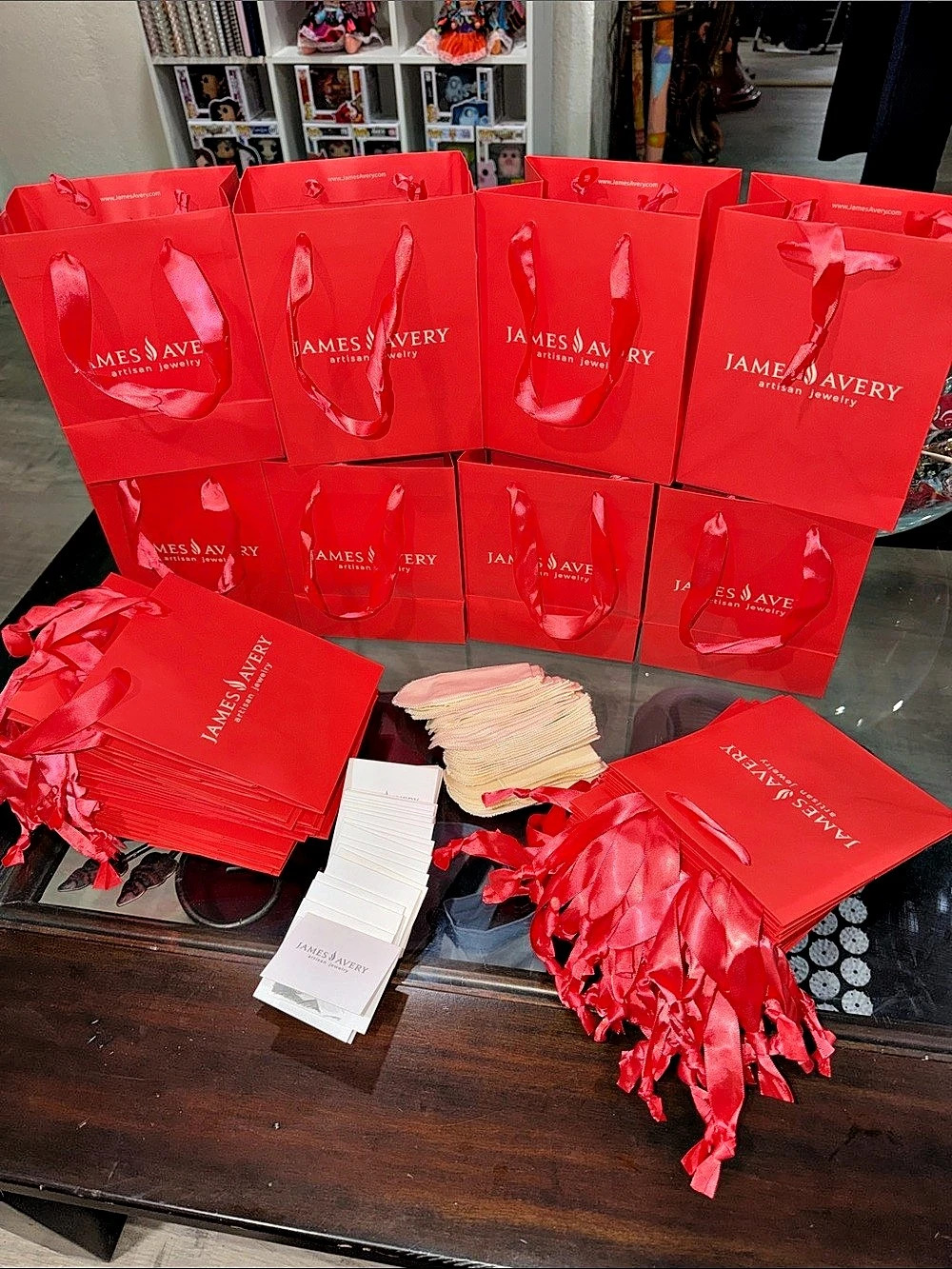 38 James Avery Gift Bags plus pictured Jewelry Pouches & Cards